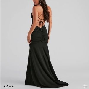 black dress from windsor with low back